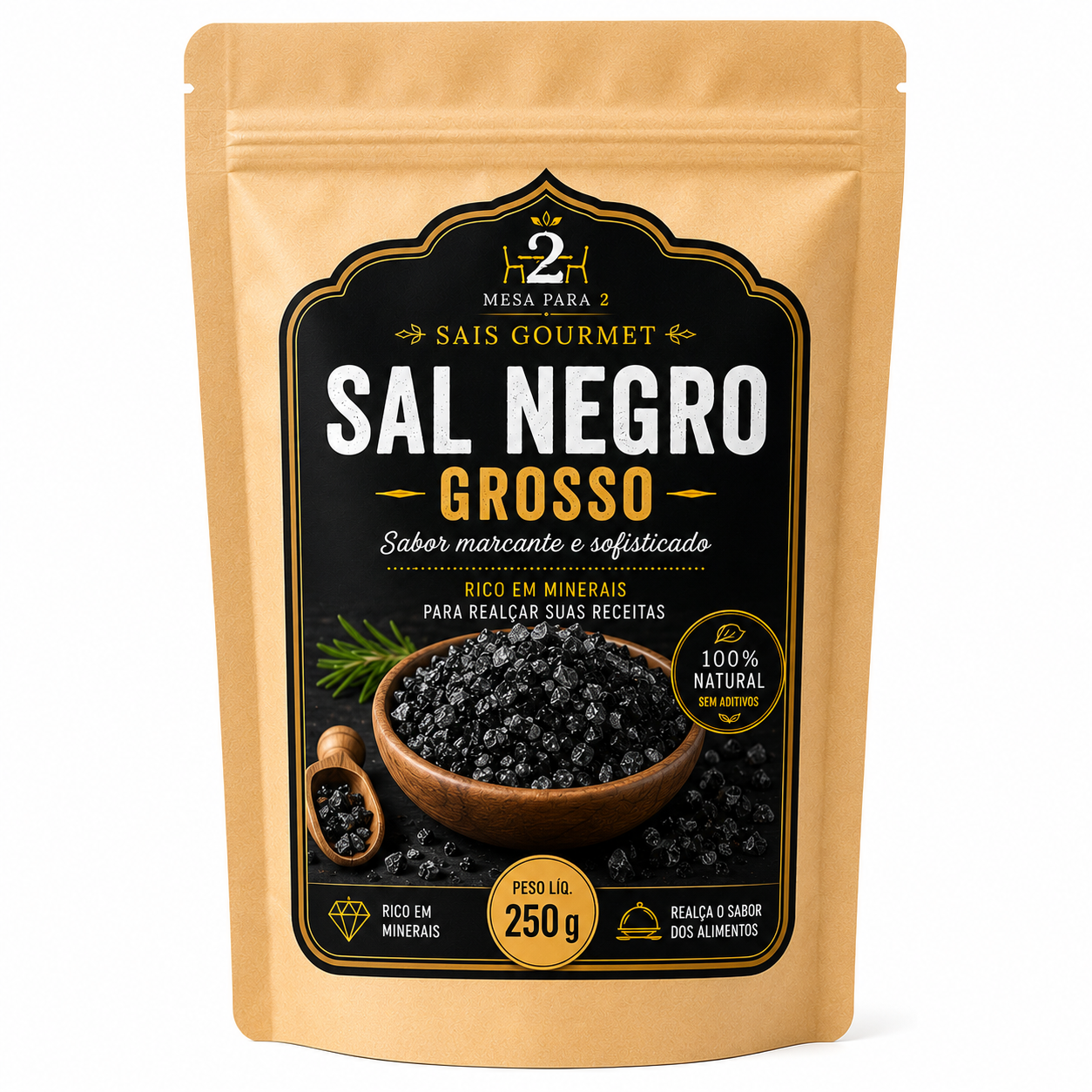 Sal Negro Grosso 250 g