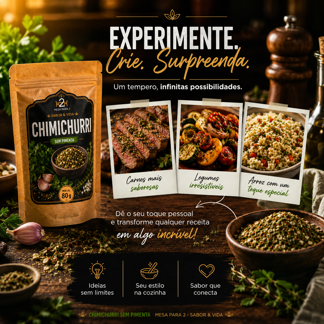 Chimichurri Premium Sem Pimenta 80 g