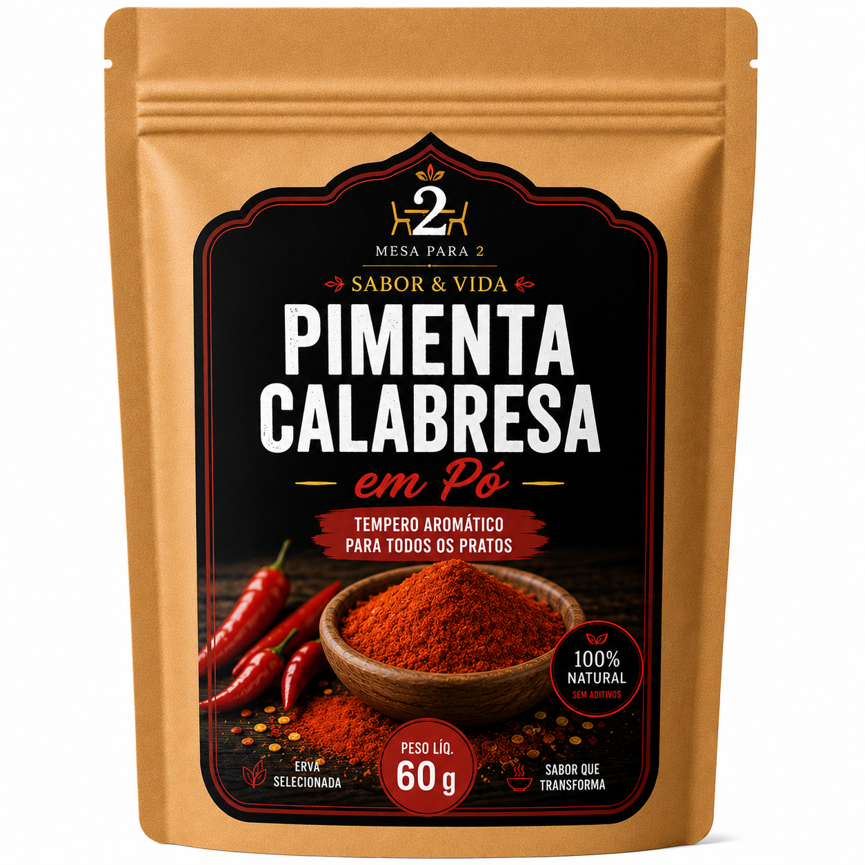 Pimenta Calabresa em Pó 60 g
