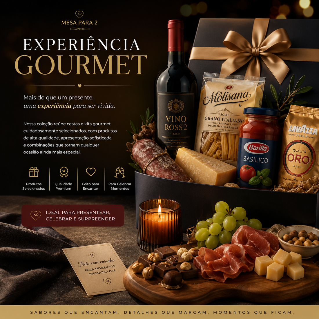 Cestas Gourmet: transforme um presente em uma experiência inesquecível