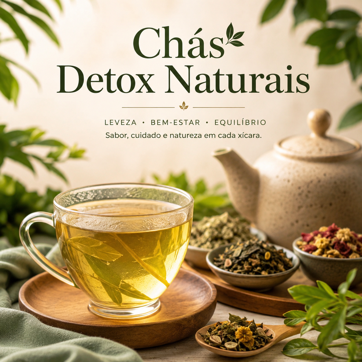 Chás Detox Naturais Premium
