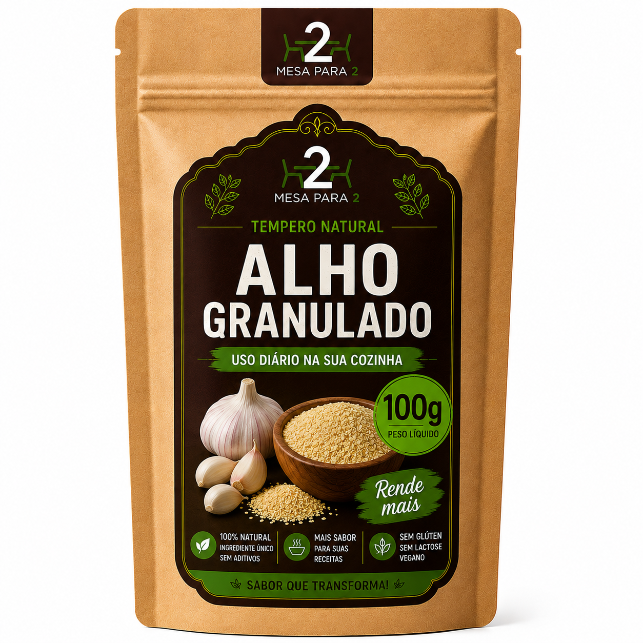 Alho Granulado 100g | Sabor Intenso e Natural