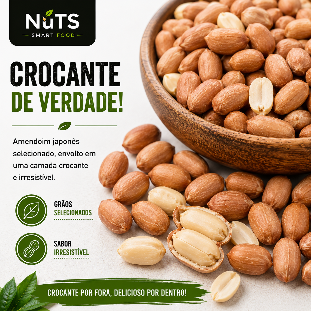 Amendoim Cru com Pele 150g | Natural – NuTS ROOT
