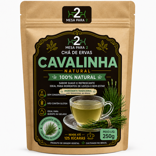 Chá de Cavalinha 100% Natural | Equisetum arvense | Sabor Suave e Refrescante | 250g