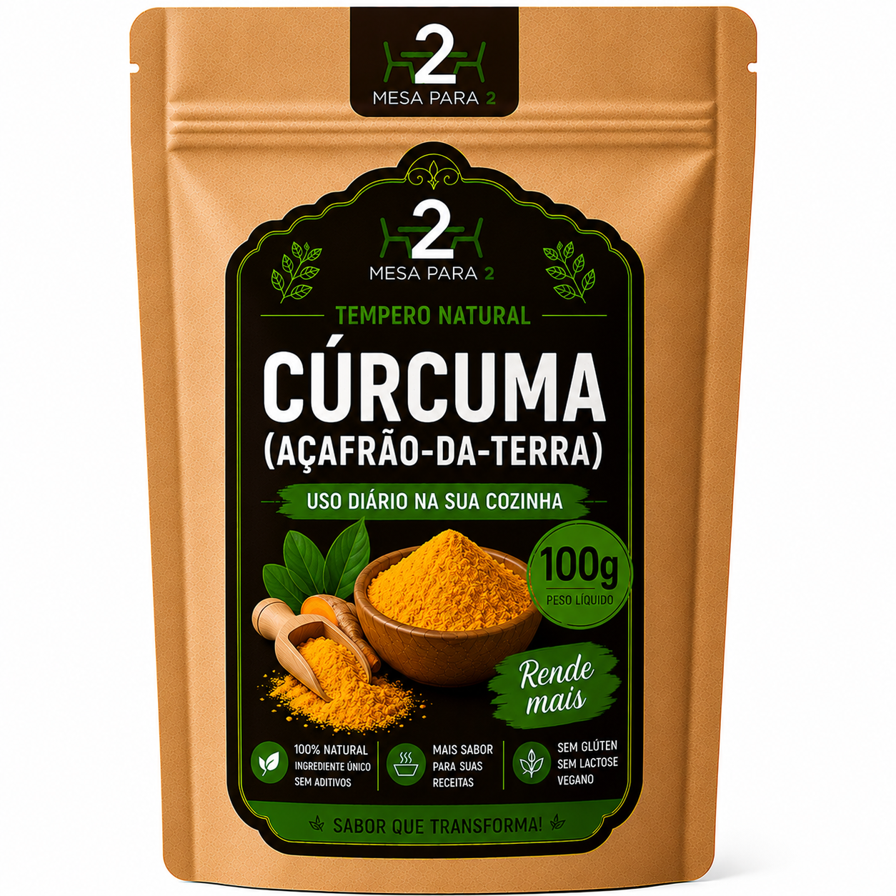 Cúrcuma (Açafrão-da-terra) 100g