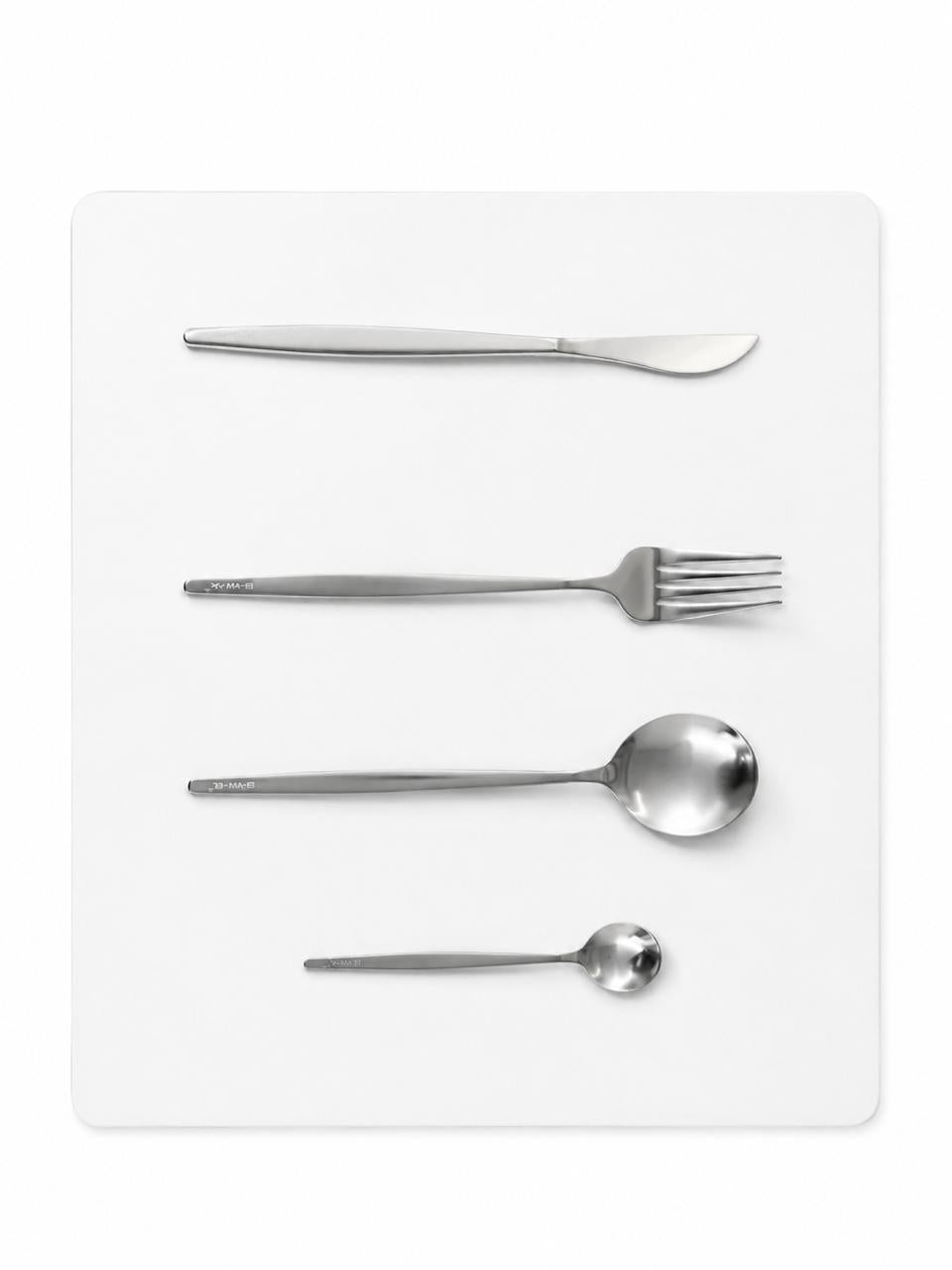 Kit Talheres Premium Casal em Aço Inox – 8 Peças (Design Minimalista)