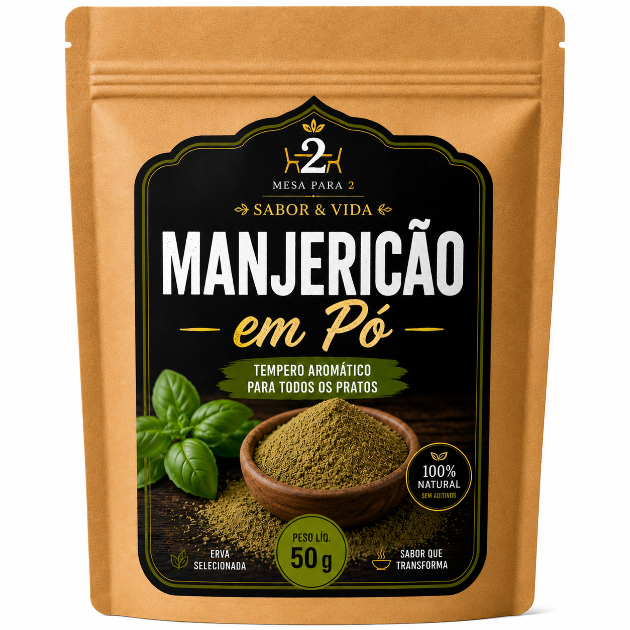 Manjericão em Pó 50 g