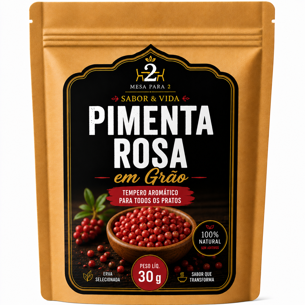 Pimenta Rosa em Grãos 30 g