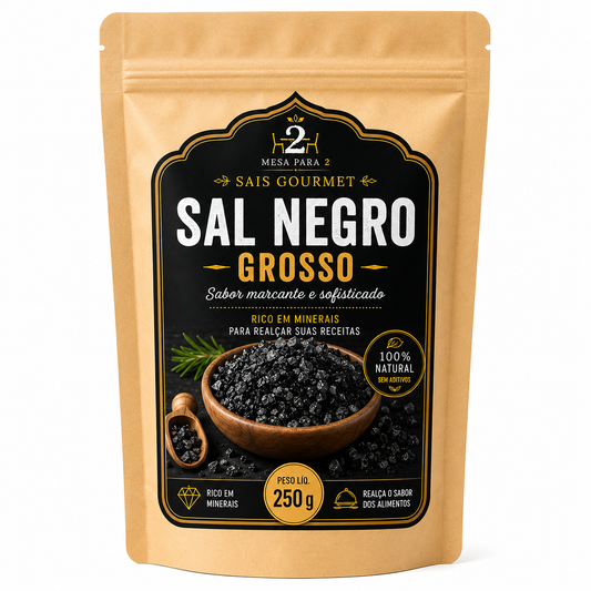 Sal Negro Grosso 250 g