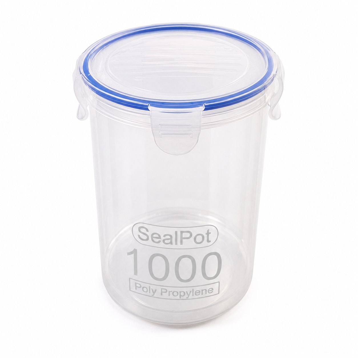 Pote Hermético 1L SealPot – Recipiente Transparente com Vedação Trava Fácil