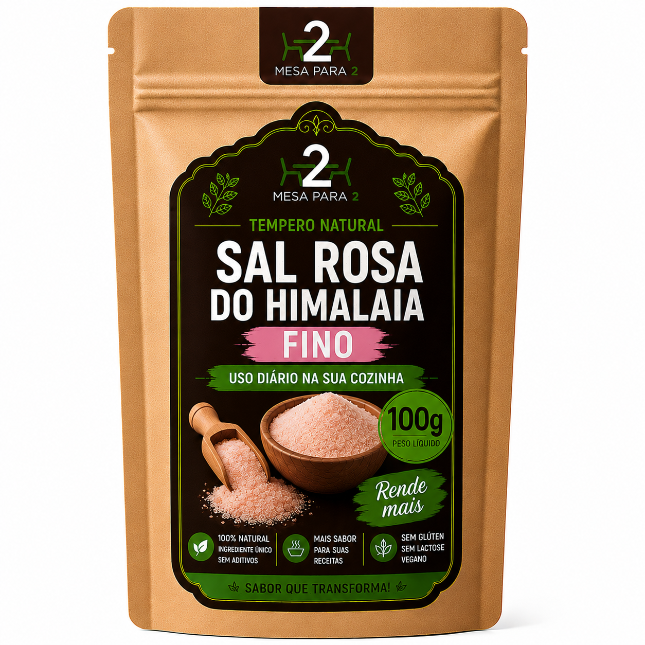 Sal Rosa do Himalaia 100g | Comprar Online