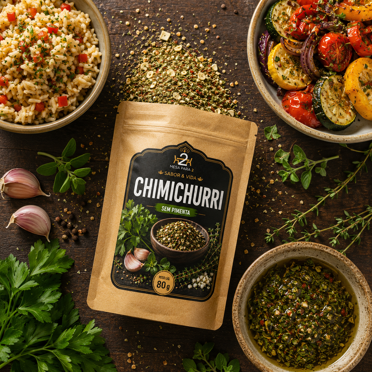 Chimichurri Premium Sem Pimenta  80 g