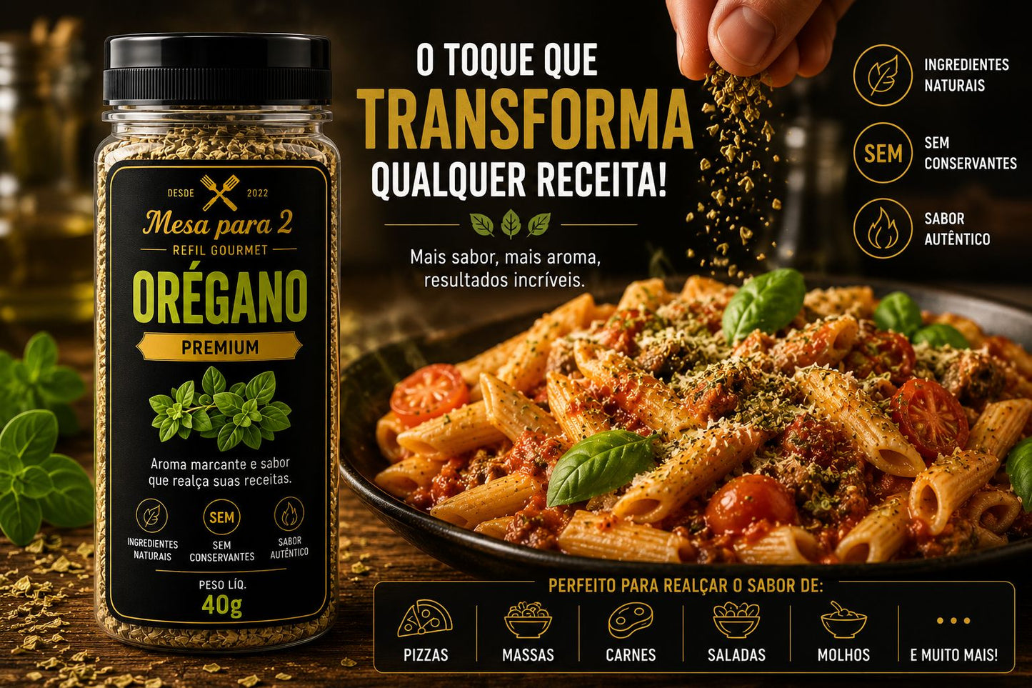 Orégano Selecionado 40g – Mais Aroma na Sua Cozinha
